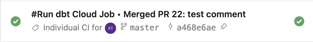 dbt run on merge job in ADO dbt run on merge job in ADO